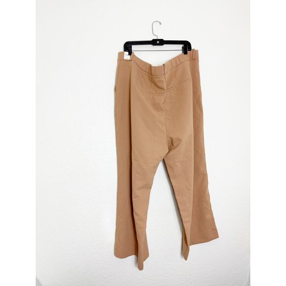 NWT A&F Abercrombie & Fitch Sloane Tailored Wide Leg Pant Size 22S Tan Trouser - Picture 12 of 13